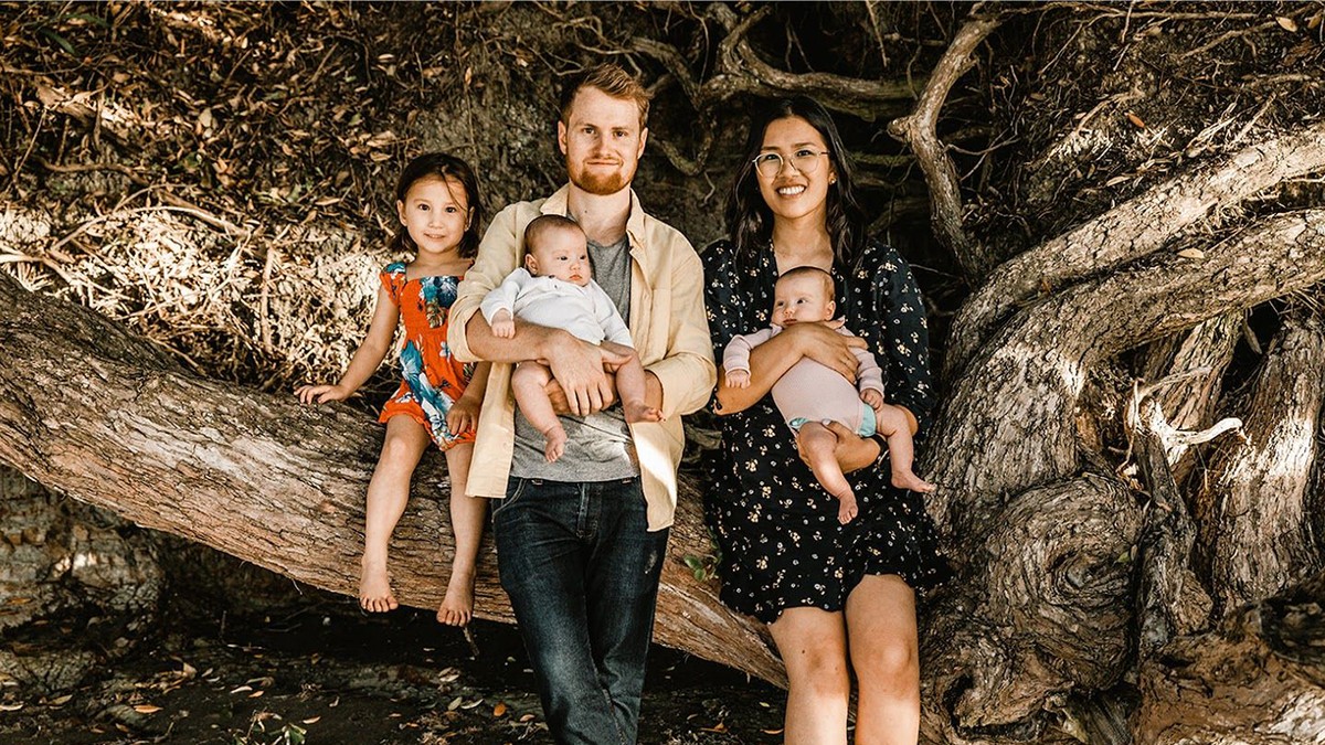 James Buckwell Masefield, his wife Erica, and their children.