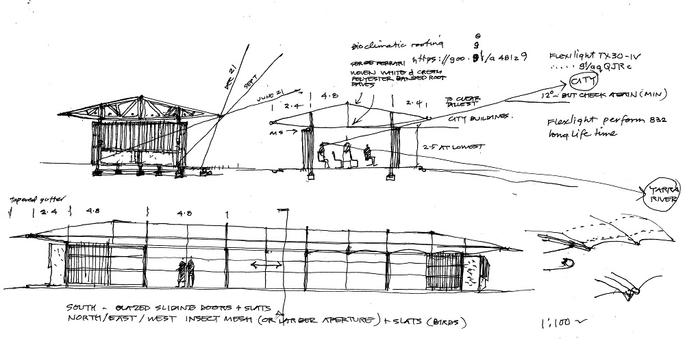 Some of Glenn Murcutt's architectural sketches