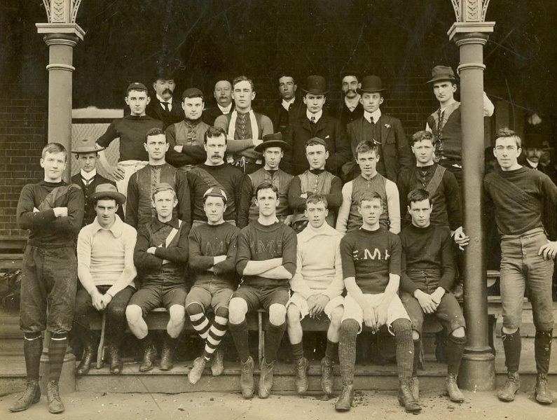 The Bank of Australasia football team, circa 1890. The man with the moustache in the back left row is CJ Henderson who was Superintendent (CEO) of the B.O.A. from 1910-1926. We’ve had many enthusiastic sports teams throughout our history.