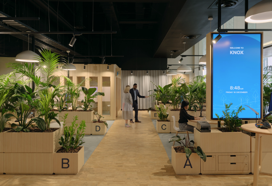 Open layout in Breathe branches sustainable  ANZ, Architecture, bank, design