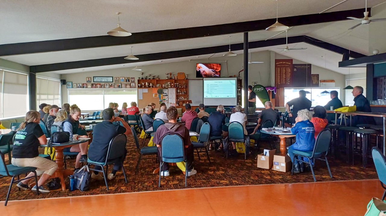 An information-sharing event facilitated by Rural Support Trust Northland.